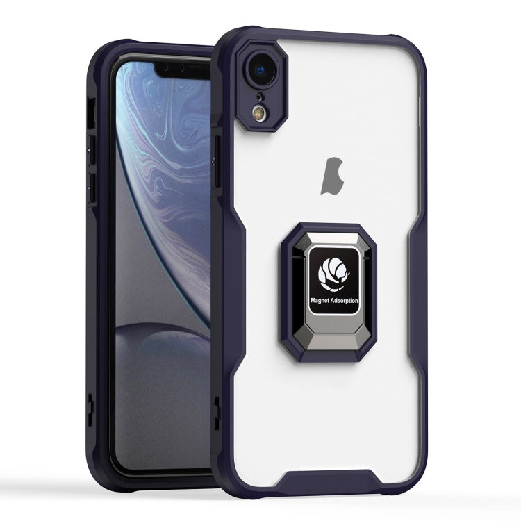 For iPhone XR Armor Shockproof Magnetic Ring Phone Case