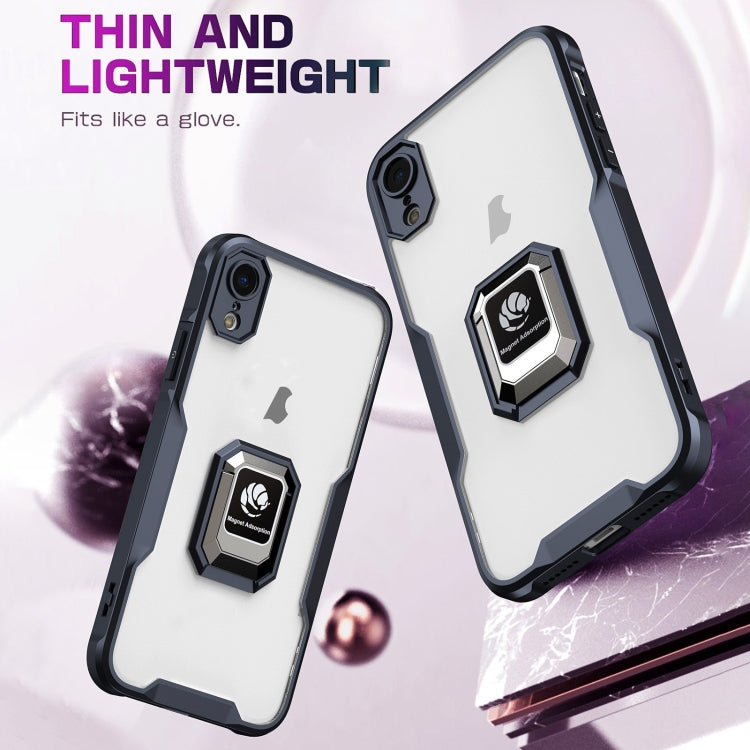 For iPhone XR Armor Shockproof Magnetic Ring Phone Case