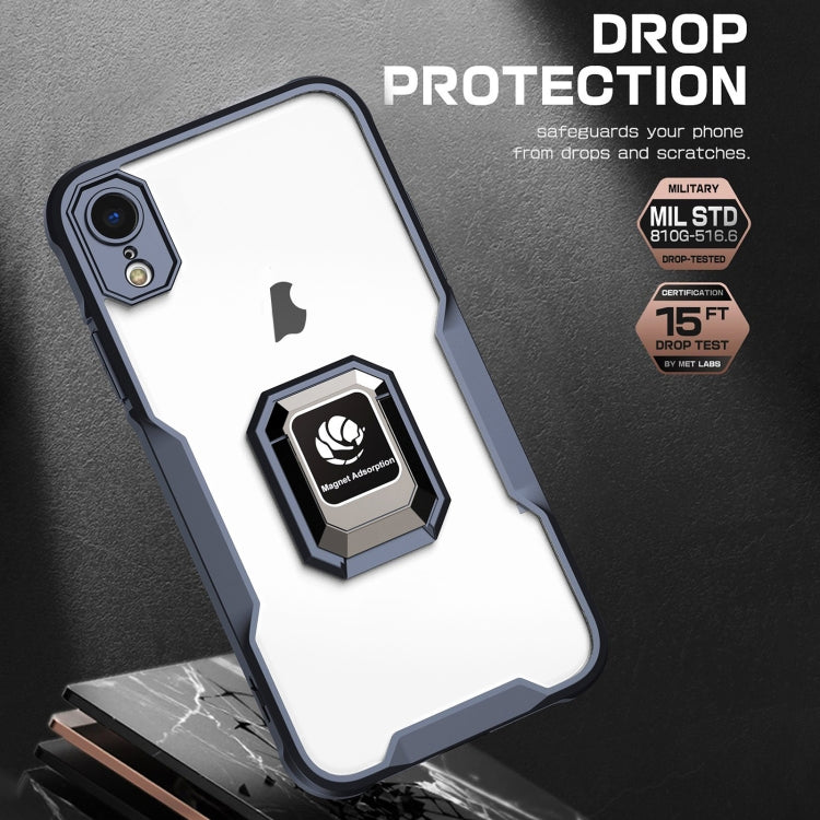 For iPhone XR Armor Shockproof Magnetic Ring Phone Case