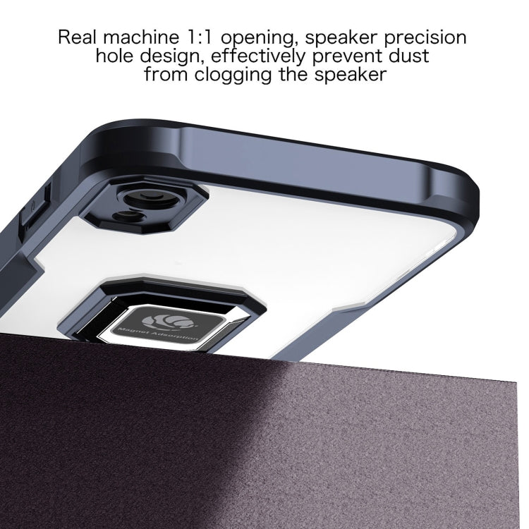 For iPhone XR Armor Shockproof Magnetic Ring Phone Case