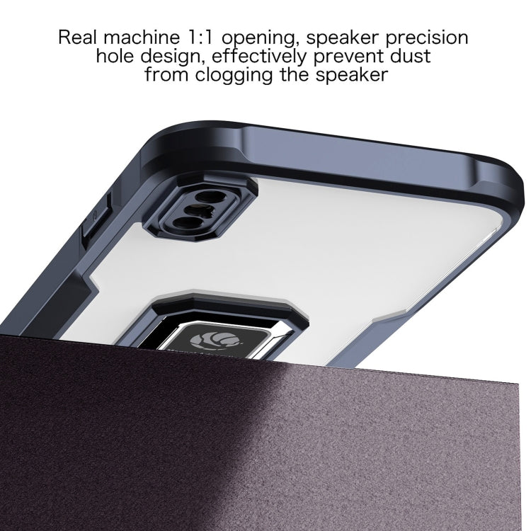 For iPhone XS Max Armor Shockproof Magnetic Ring Phone Case