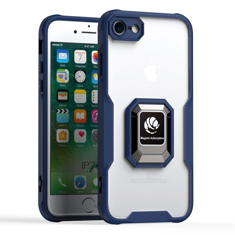 For iPhone SE 2022 / 2020 / 7 / 8 Armor Shockproof Magnetic Ring Phone Case
