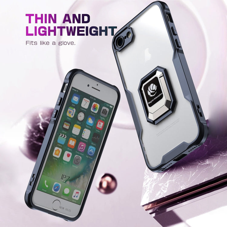 For iPhone SE 2022 / 2020 / 7 / 8 Armor Shockproof Magnetic Ring Phone Case