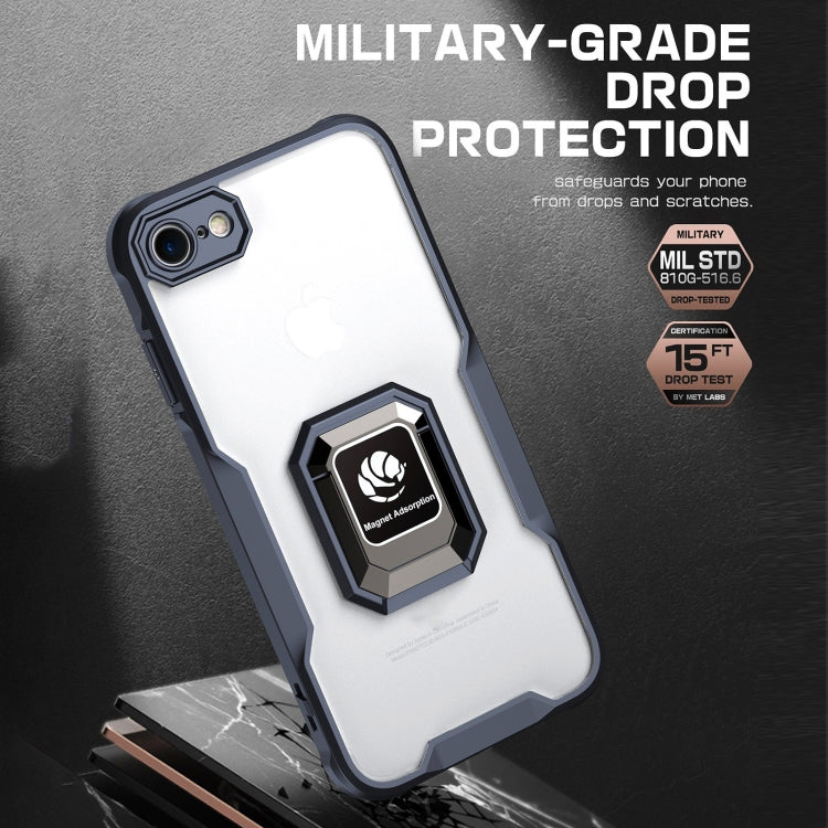 For iPhone SE 2022 / 2020 / 7 / 8 Armor Shockproof Magnetic Ring Phone Case