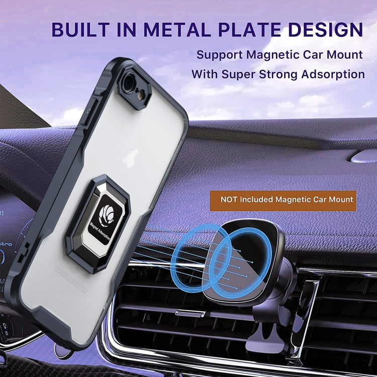 For iPhone SE 2022 / 2020 / 7 / 8 Armor Shockproof Magnetic Ring Phone Case