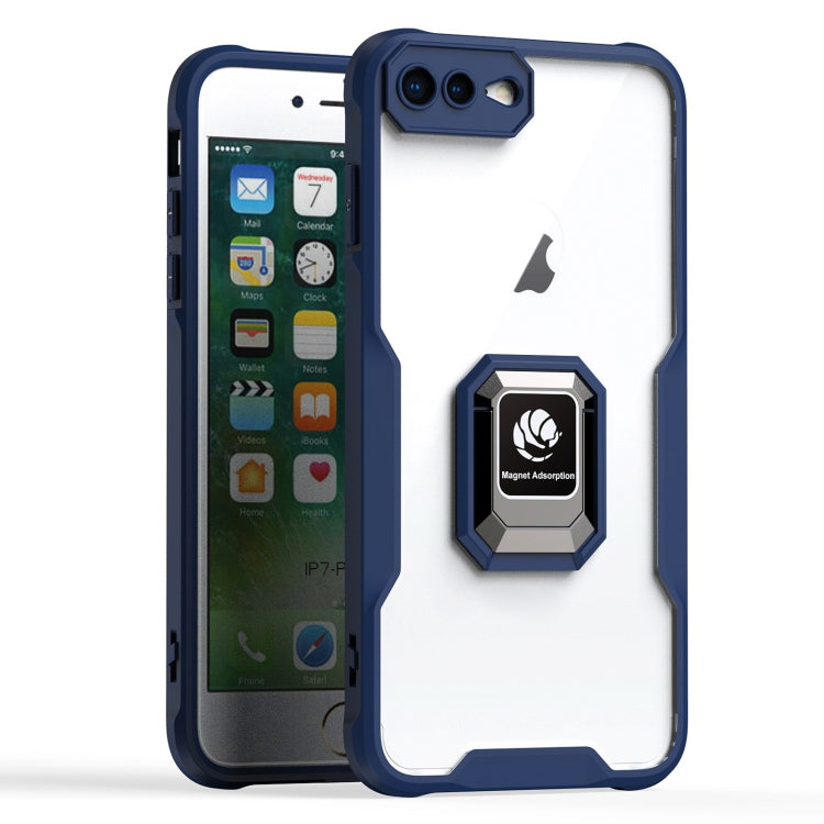 For iPhone 7 Plus / 8 Plus Armor Shockproof Magnetic Ring Phone Case