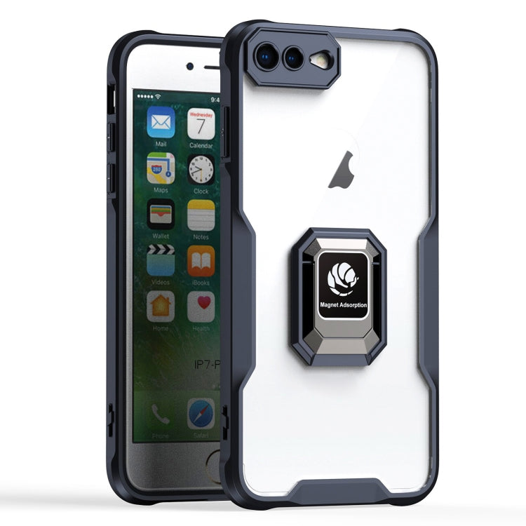 For iPhone 7 Plus / 8 Plus Armor Shockproof Magnetic Ring Phone Case