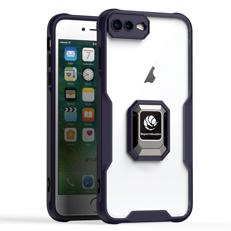 For iPhone 7 Plus / 8 Plus Armor Shockproof Magnetic Ring Phone Case