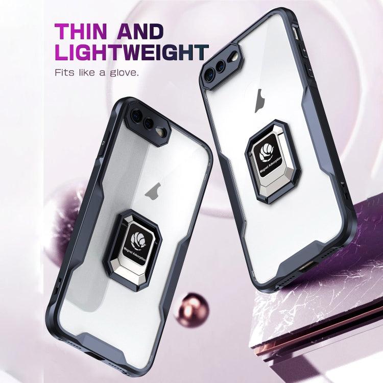 For iPhone 7 Plus / 8 Plus Armor Shockproof Magnetic Ring Phone Case