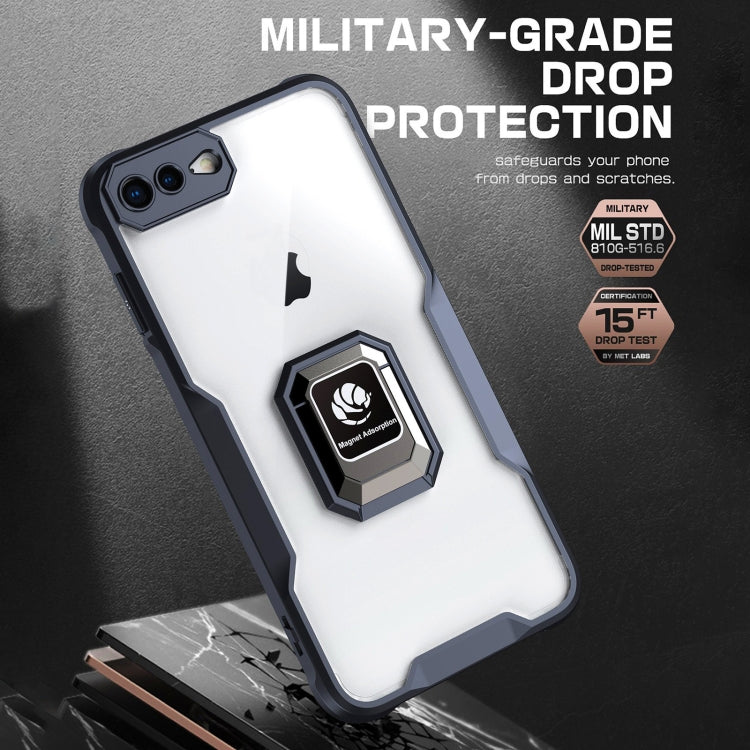 For iPhone 7 Plus / 8 Plus Armor Shockproof Magnetic Ring Phone Case