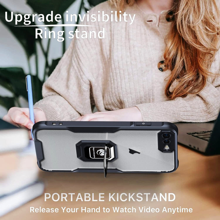 For iPhone 7 Plus / 8 Plus Armor Shockproof Magnetic Ring Phone Case