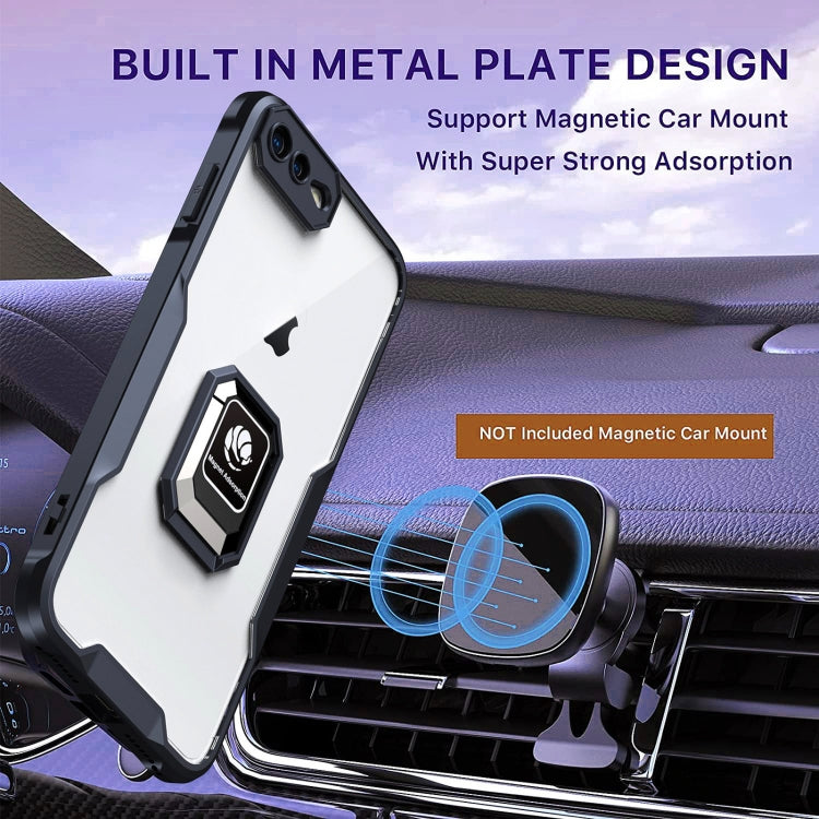 For iPhone 7 Plus / 8 Plus Armor Shockproof Magnetic Ring Phone Case