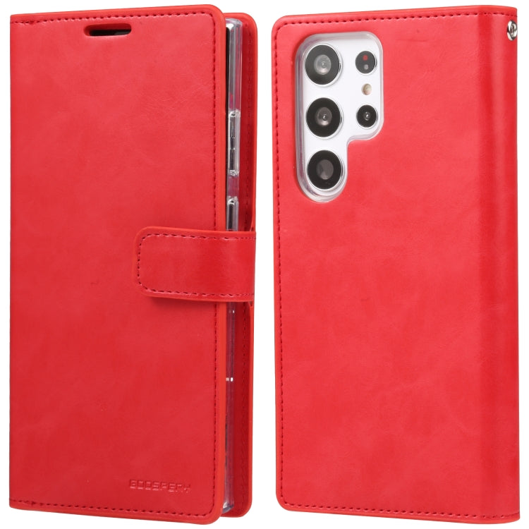 For Samsung Galaxy S23 Ultra 5G GOOSPERY MANSOOR DIARY 9 Card Slots Leather Phone Case