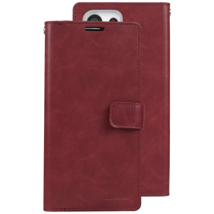 For Samsung Galaxy S23 Ultra 5G GOOSPERY MANSOOR DIARY 9 Card Slots Leather Phone Case