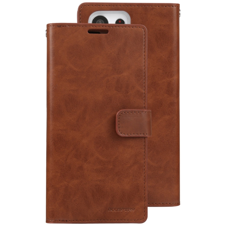 For Samsung Galaxy S23 Ultra 5G GOOSPERY MANSOOR DIARY 9 Card Slots Leather Phone Case