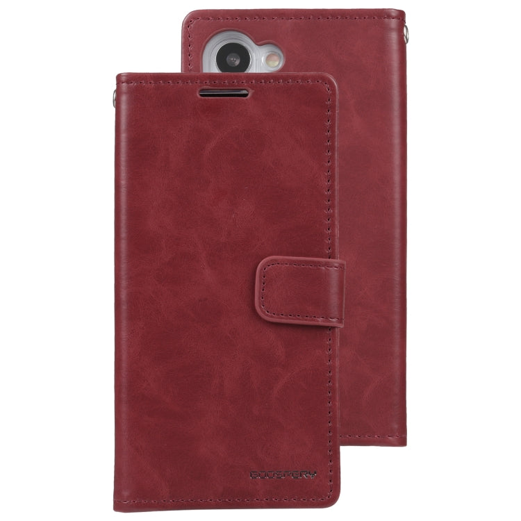 For Samsung Galaxy S23 5G GOOSPERY BLUE MOON Crazy Horse Texture Leather Phone Case