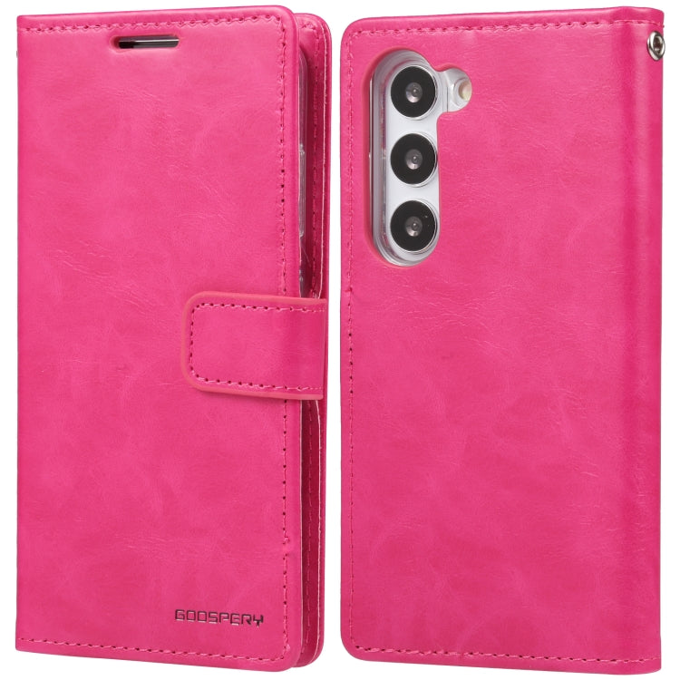 For Samsung Galaxy S23 5G GOOSPERY BLUE MOON Crazy Horse Texture Leather Phone Case