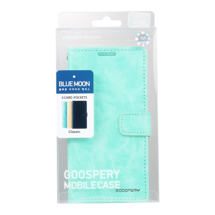 For Samsung Galaxy S23 5G GOOSPERY BLUE MOON Crazy Horse Texture Leather Phone Case