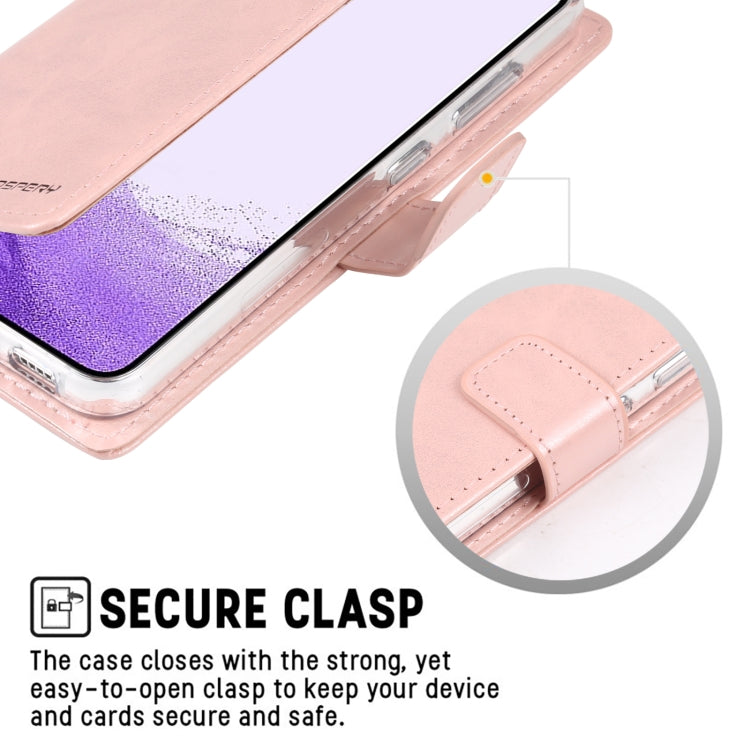 For Samsung Galaxy S23 5G GOOSPERY BLUE MOON Crazy Horse Texture Leather Phone Case