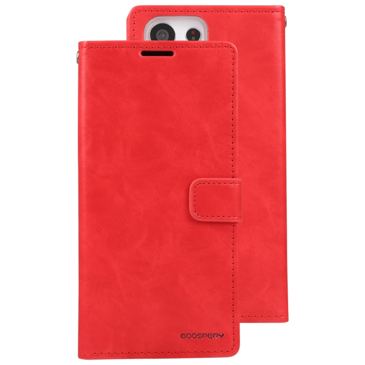 For Samsung Galaxy S23 Ultra 5G GOOSPERY BLUE MOON Crazy Horse Texture Leather Phone Case