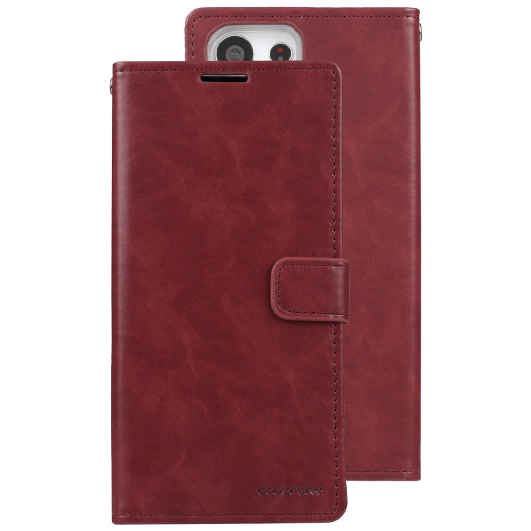 For Samsung Galaxy S23 Ultra 5G GOOSPERY BLUE MOON Crazy Horse Texture Leather Phone Case