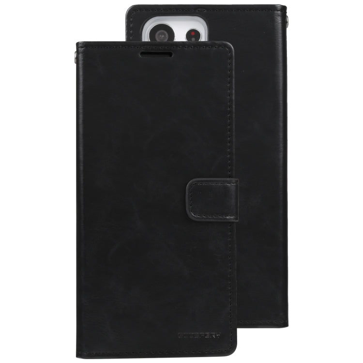 For Samsung Galaxy S23 Ultra 5G GOOSPERY BLUE MOON Crazy Horse Texture Leather Phone Case