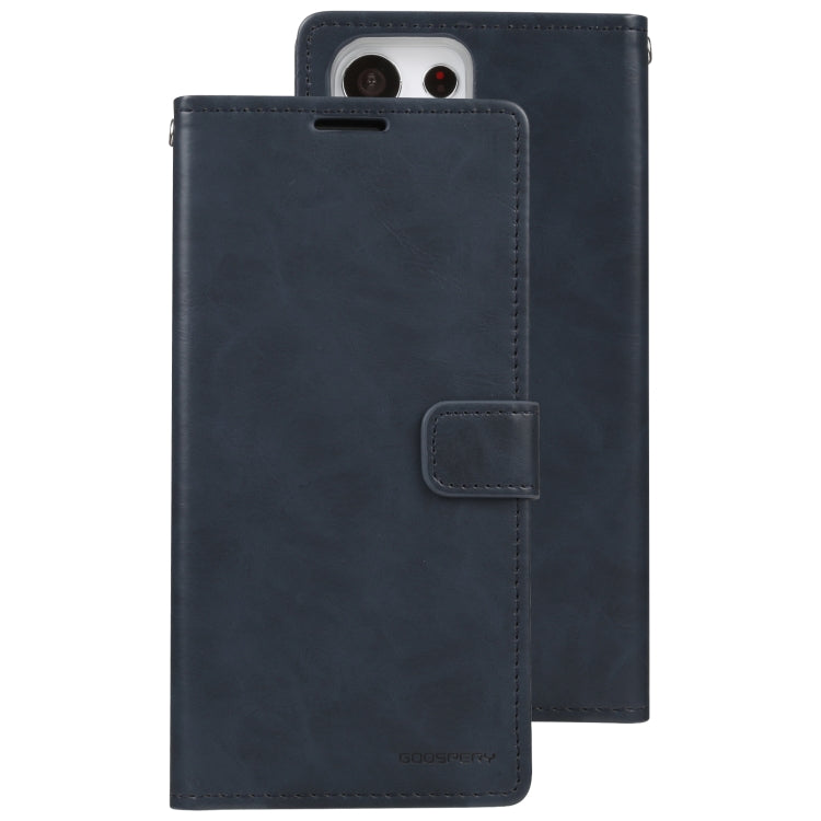 For Samsung Galaxy S23 Ultra 5G GOOSPERY BLUE MOON Crazy Horse Texture Leather Phone Case