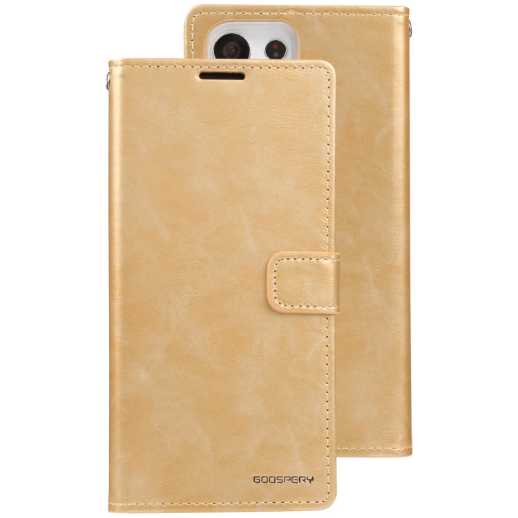 For Samsung Galaxy S23 Ultra 5G GOOSPERY BLUE MOON Crazy Horse Texture Leather Phone Case