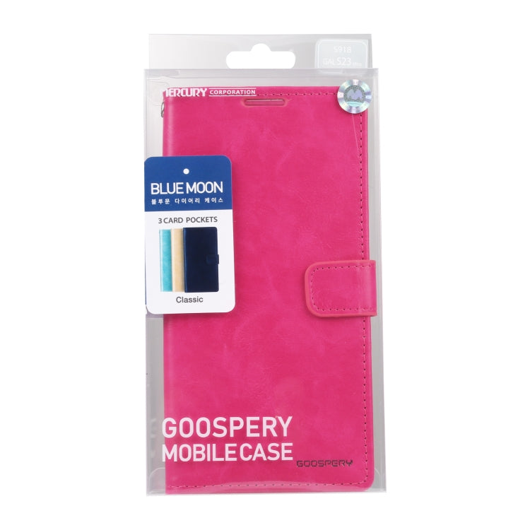 For Samsung Galaxy S23 Ultra 5G GOOSPERY BLUE MOON Crazy Horse Texture Leather Phone Case