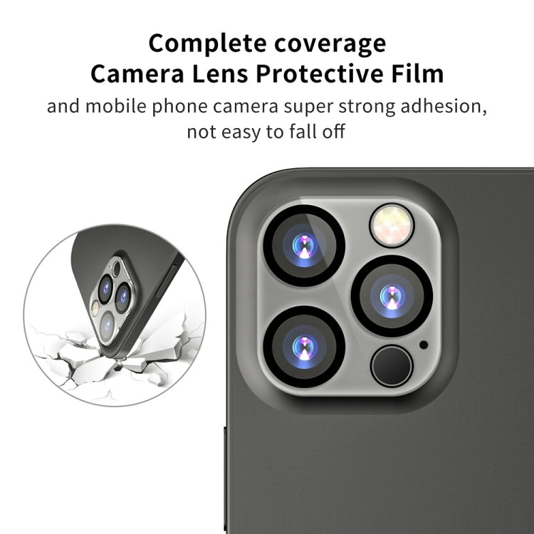 For iPhone 14 Pro Max 2pcs 0.26mm 9H 2.5D Tempered Glass Screen Film with 2pcs Lens Protector