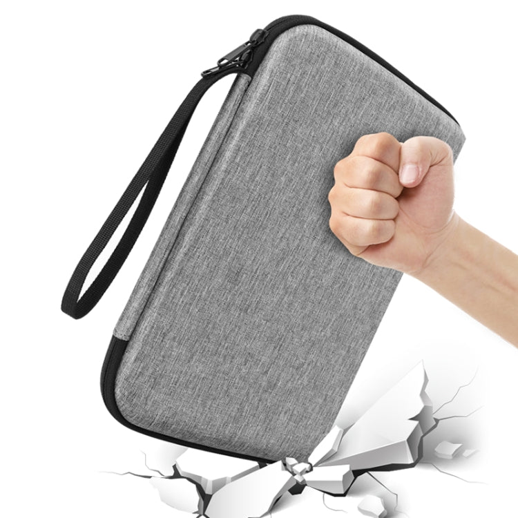 Multifunctional Double-Layer EVA Hard Case Storage Bag For 9.7-11 inch Tablet(Grey)