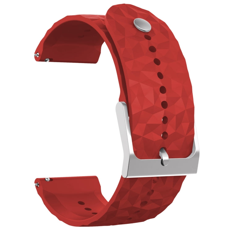 For Suunto 9 Rhombus Texture Silicone Watch Band