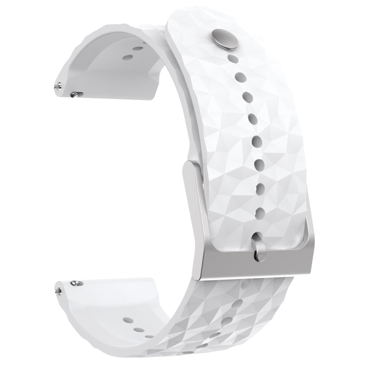 For Suunto 9 Rhombus Texture Silicone Watch Band