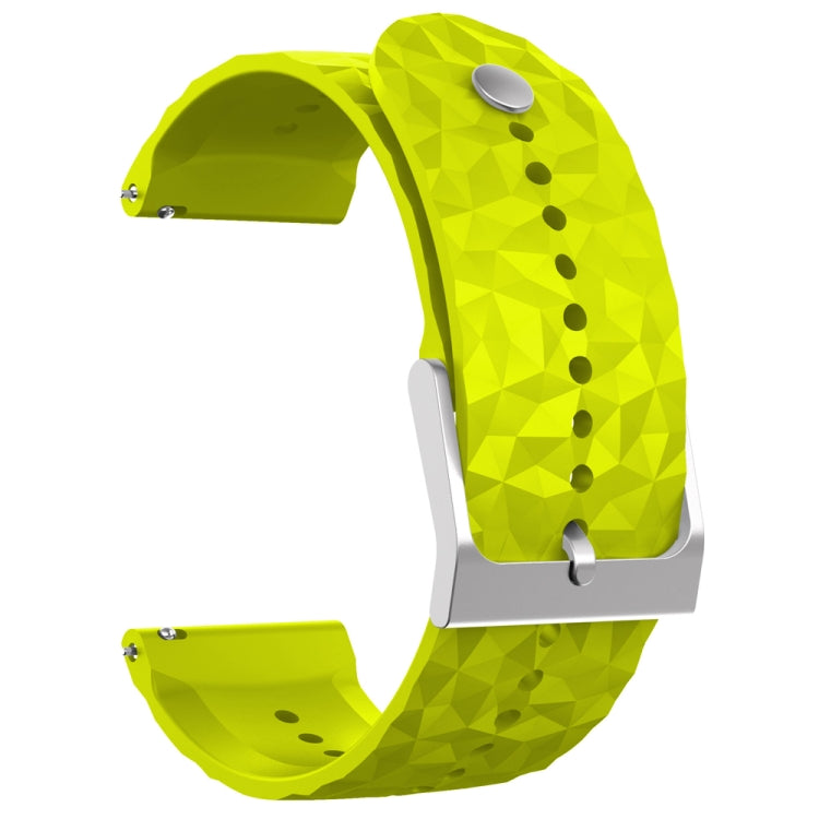 For Suunto 9 Rhombus Texture Silicone Watch Band