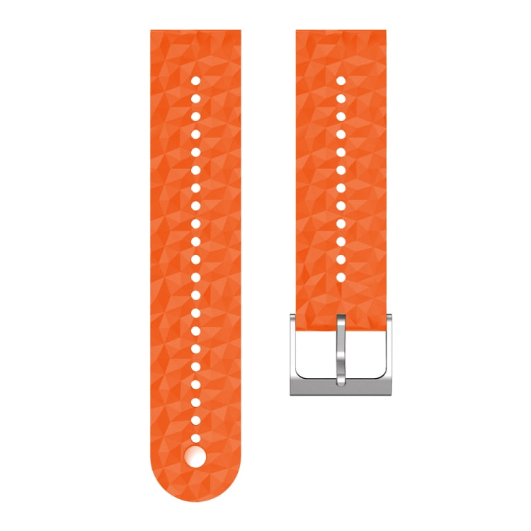 For Suunto 9 Rhombus Texture Silicone Watch Band
