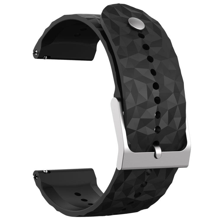 For Suunto 9 Rhombus Texture Silicone Watch Band