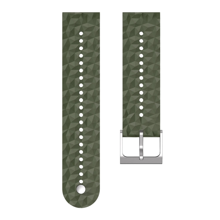 For Suunto 9 Rhombus Texture Silicone Watch Band