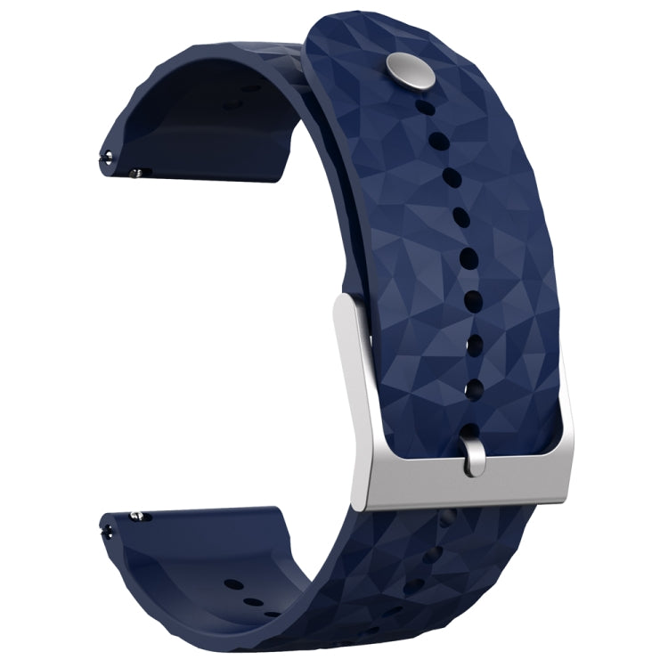 For Suunto 9 Rhombus Texture Silicone Watch Band