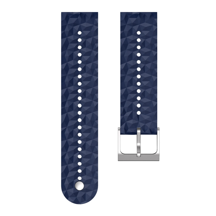 For Suunto 9 Rhombus Texture Silicone Watch Band
