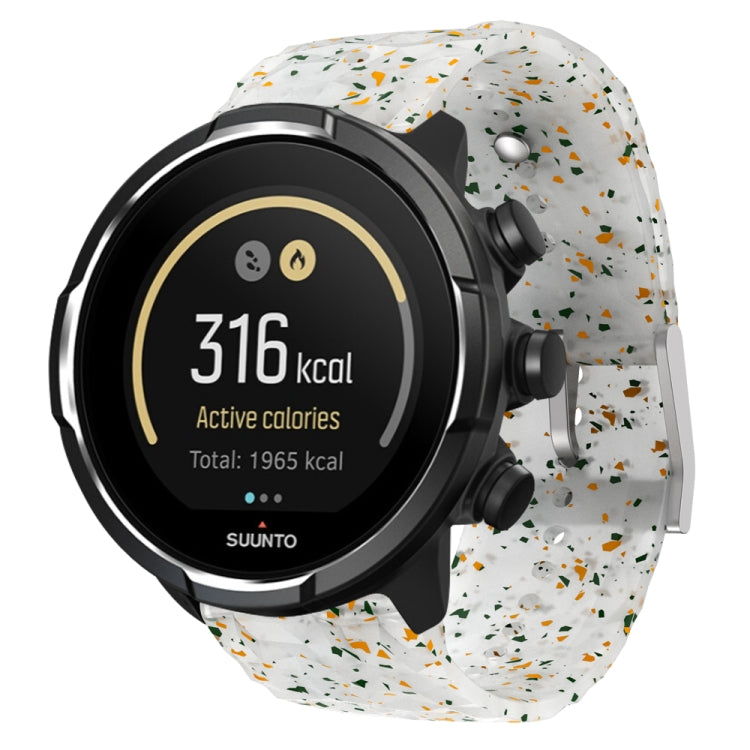 For Suunto 9 Rhombus Texture Silicone Watch Band
