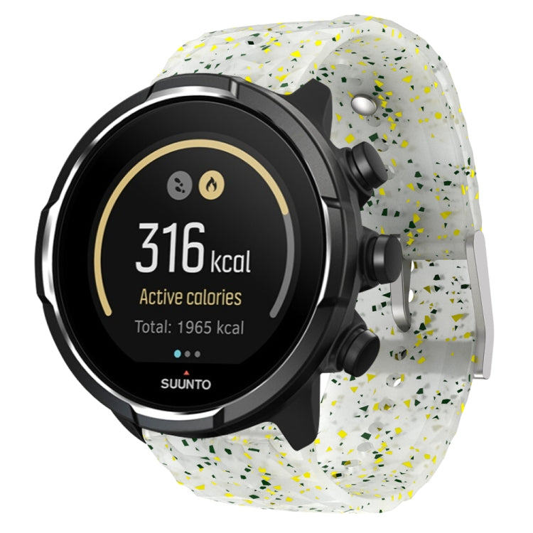For Suunto 9 Rhombus Texture Silicone Watch Band