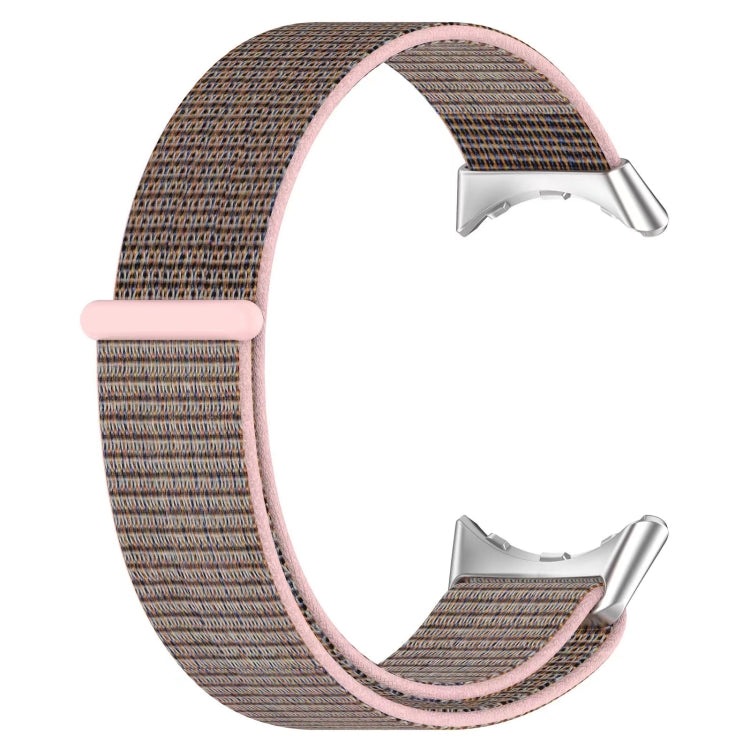 For Google Pixel Watch Metal Head Nylon Loop Watch Band
