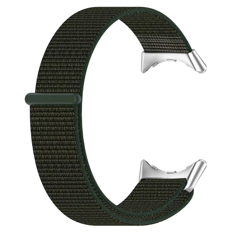 For Google Pixel Watch Metal Head Nylon Loop Watch Band