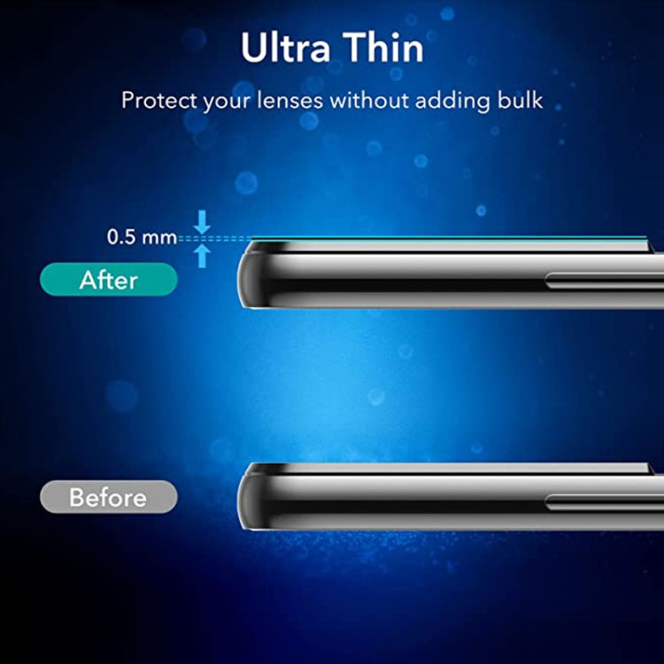 For Samsung Galaxy S22 / S22+ 5G 50pcs Integrated Rear Camera Lens Tempered Glass Film(Black)