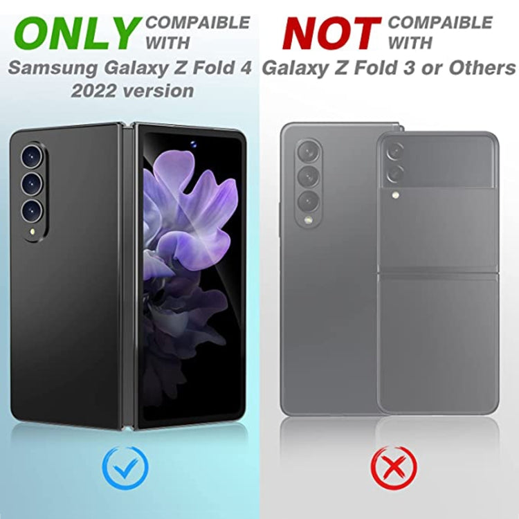 For Samsung Galaxy Z Fold4 5G / Galaxy W23 50pcs Integrated Rear Camera Lens Tempered Glass Film(Black)