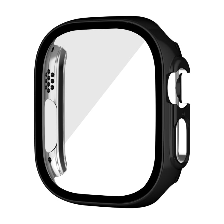For Apple Watch Ultra 49mm Plating Gloss PC Tempered Glass Integral Watch Case