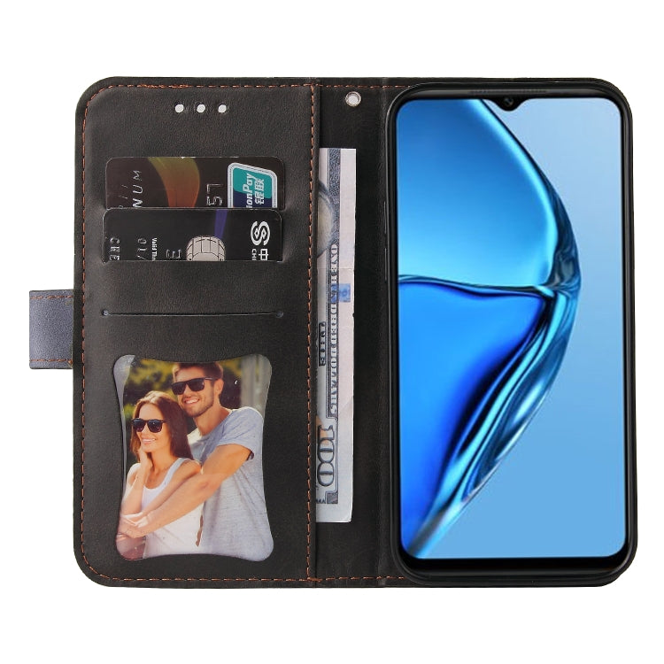 For Infinix Hot 20S Stitching-Color Leather Phone Case