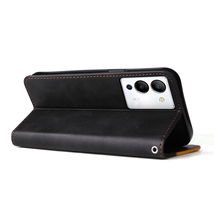 For Infinix Note 12 / G96 Stitching-Color Leather Phone Case