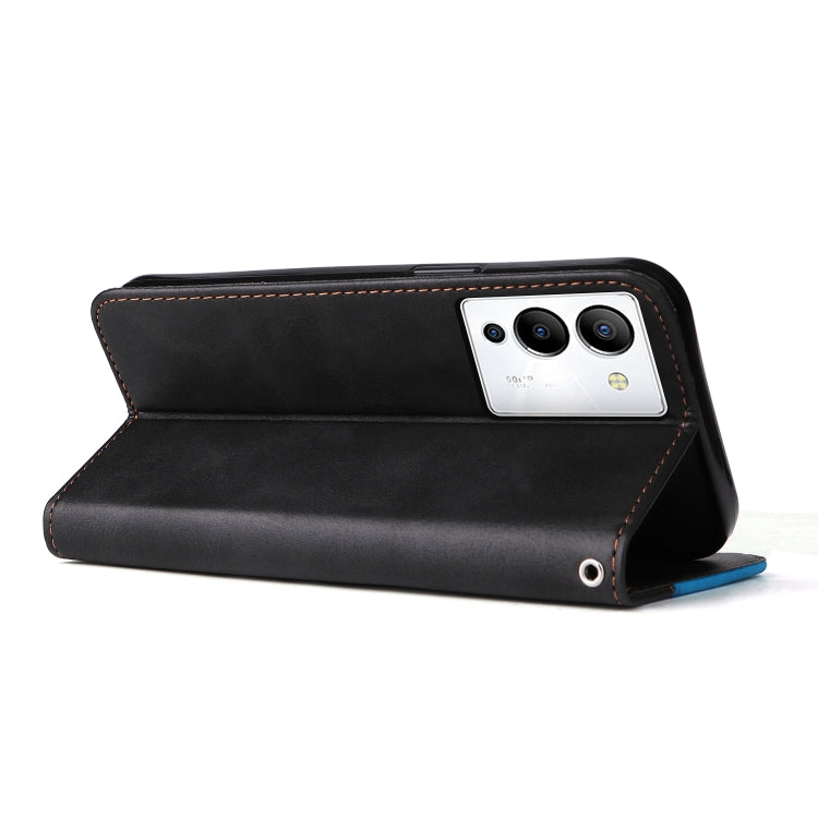 For Infinix Note 12 / G96 Stitching-Color Leather Phone Case