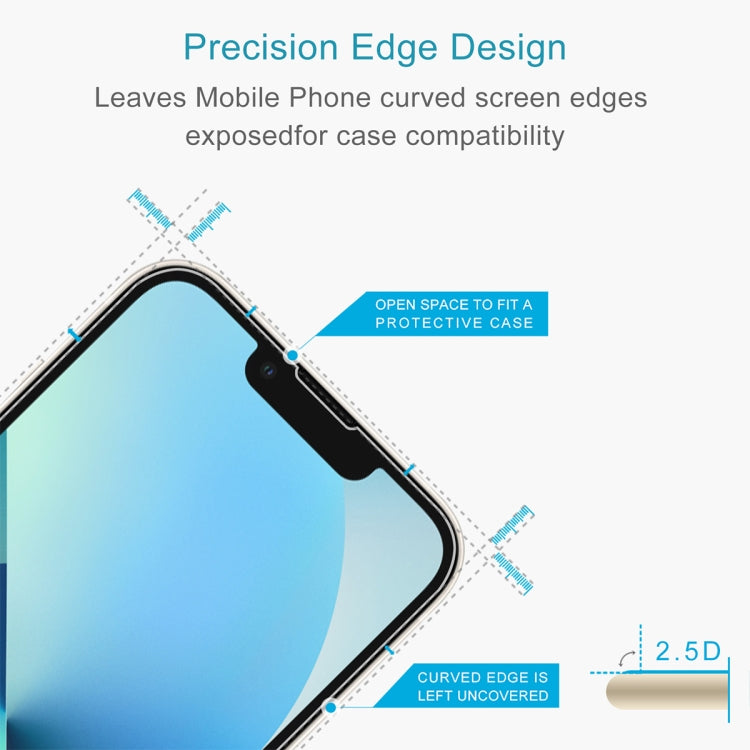For iPhone 13 mini 2pcs Front And 2pcs Back 9H 2.5D Tempered Glass Film Set